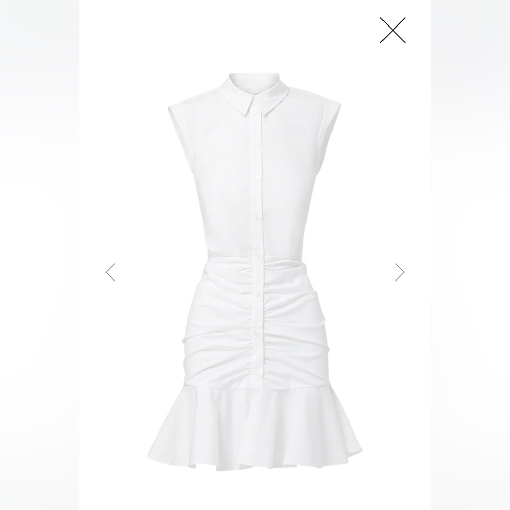 NWT gorgeous designer Veronica Beard BELL BUTTON DOWN RUCHED SHIRTDRESS sz 2